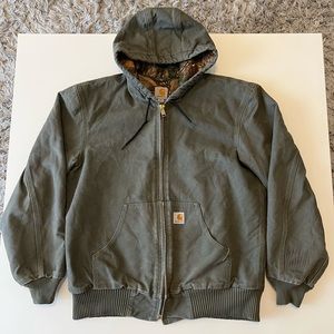 Vintage Men’s Carhartt x RealTree Moss Green Work Jacket Duck Rare